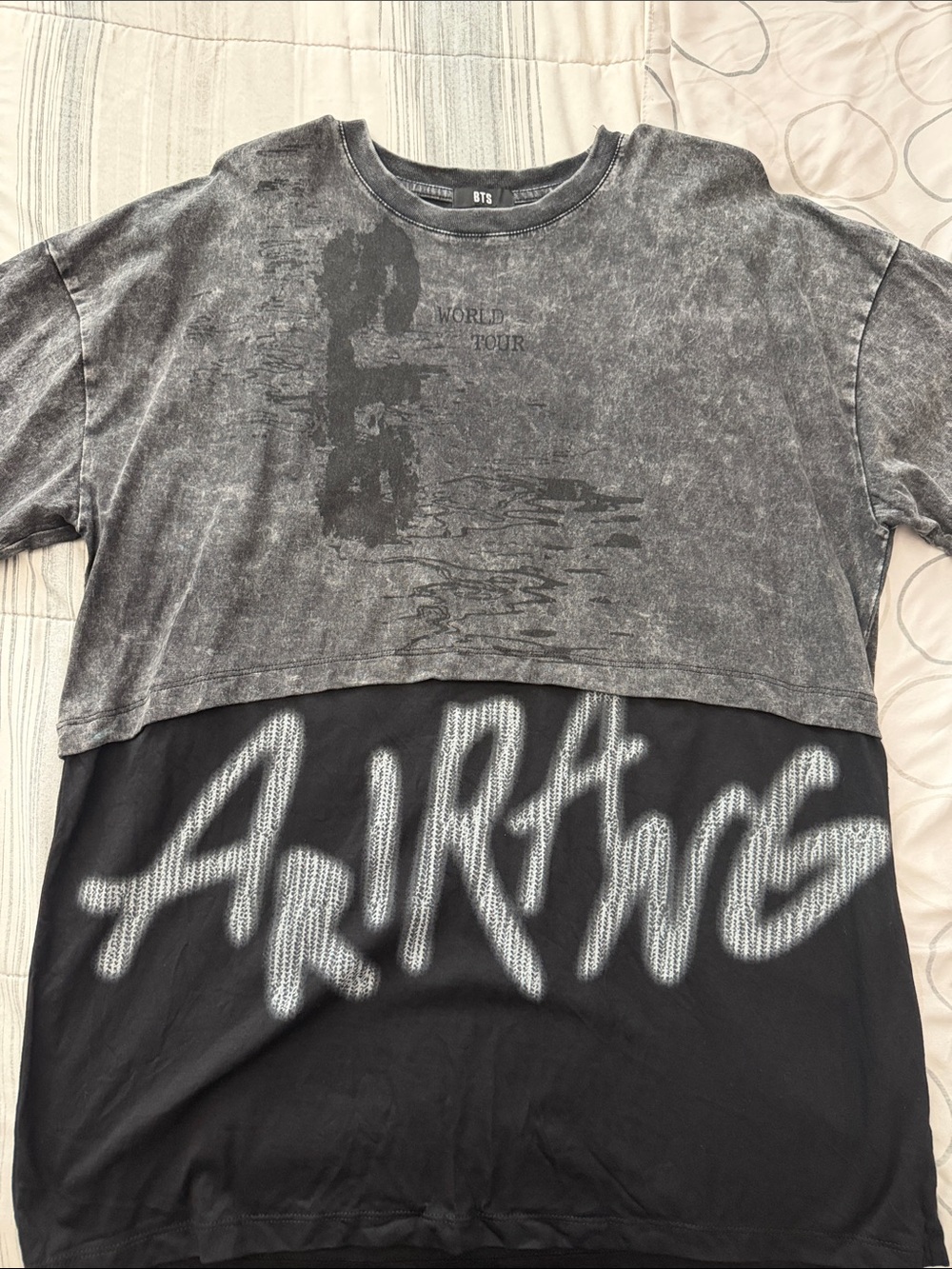 BTS Arirang Official Merch - Layered Tee (Dark Grey)